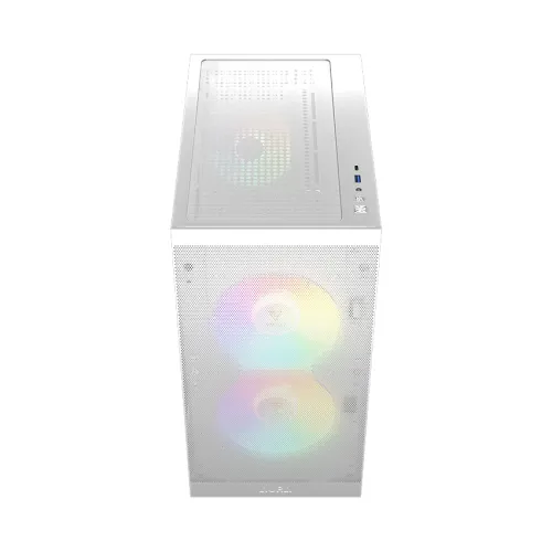 Case GAMDIAS AURA GC15M White | Micro Tower | Kính Cường Lực | GAMDIAS